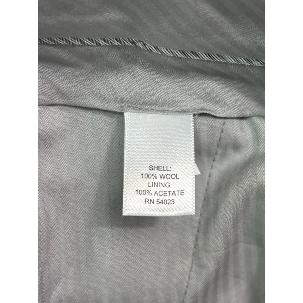 NEW Banana Republic 38x32 Gray‎ Plaid Dress Suit Pants Tailored Slim Fit Wool